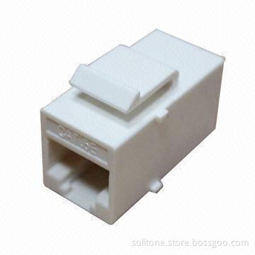 UTP Cat5e Modular Jack, Used in Blank Patch Panels, 180 Degrees, 0.4-0.6mm Insulation Diameter